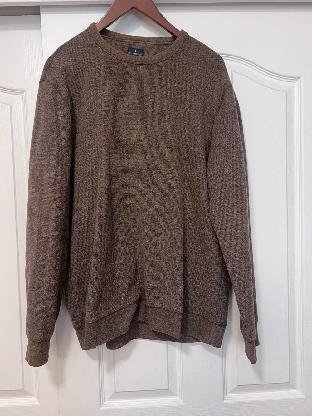 Member's Mark Crewneck Pullover Size Large - Brown Men's
